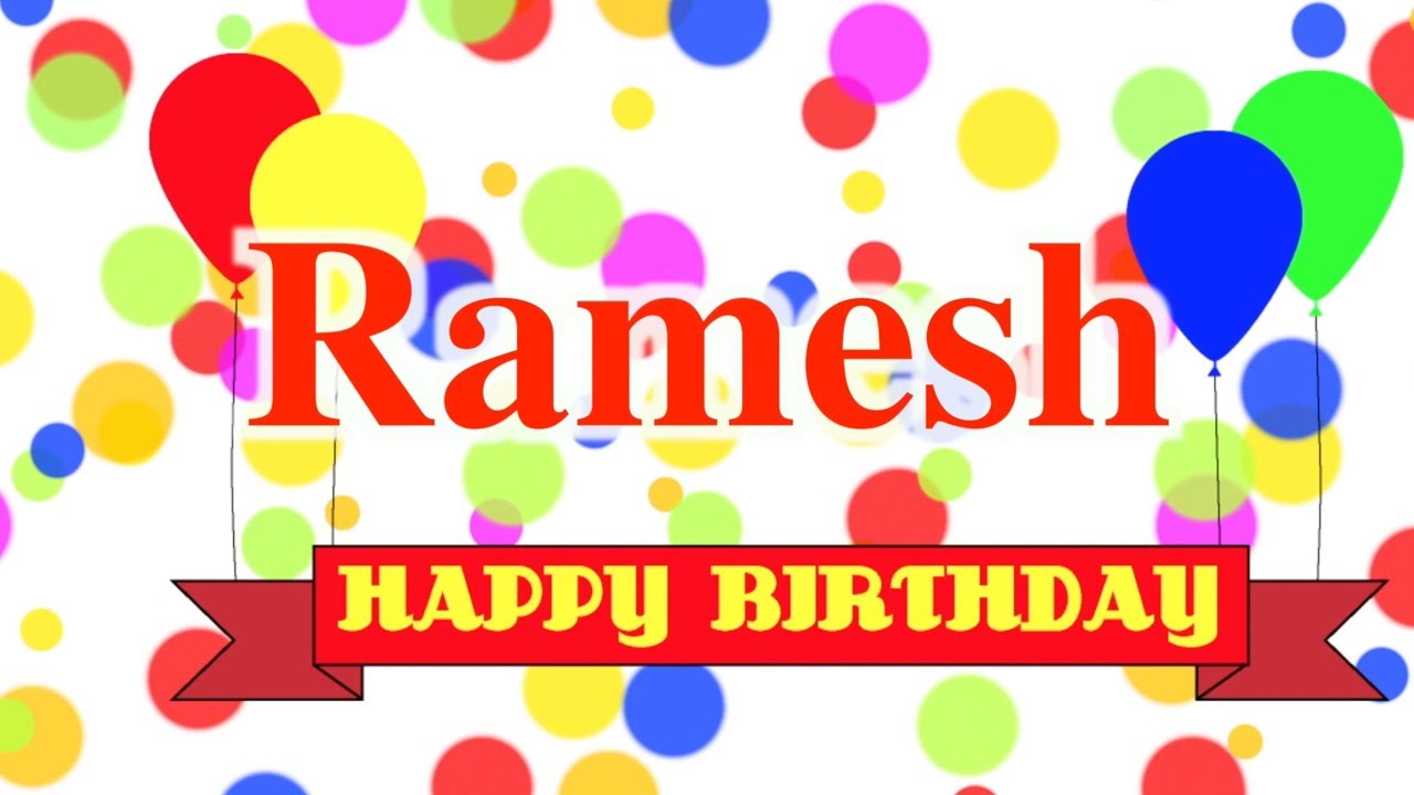 Happy Birth Day Ramesh Images